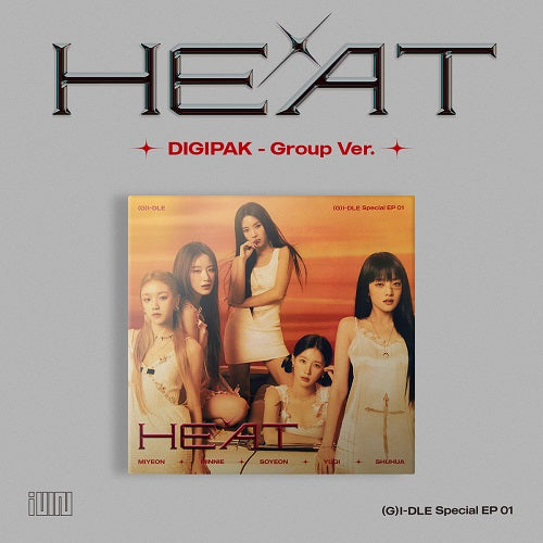 (G)I-DLE - HEAT (Special Album) DIGIPAK - Group Ver.