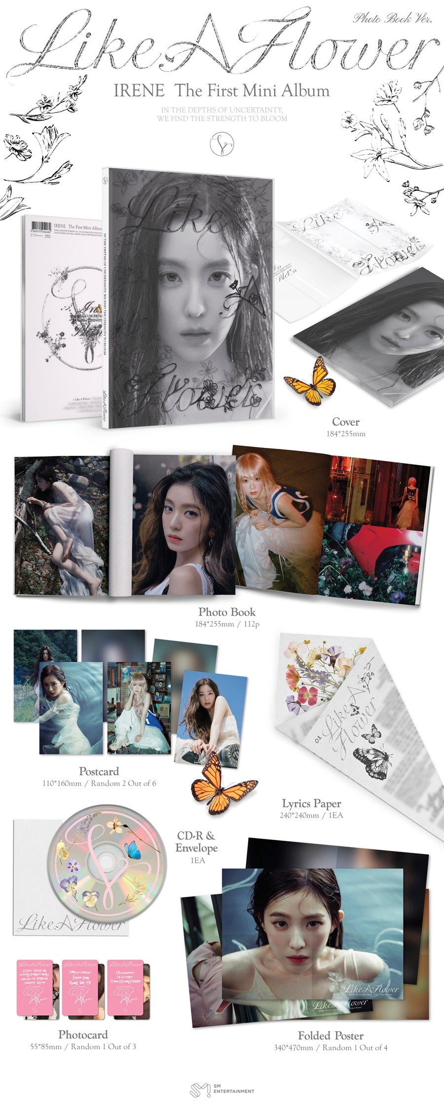 IRENEセット まとめ売り like a flower cosmie IRENE (RED VELVET) - Like A Flower / Photobook Ver - K-Pop Time