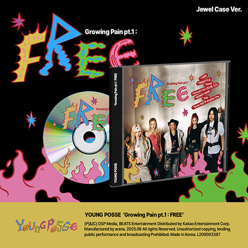 YOUNG POSSE - Growing Pain pt.1 : FREE / Jewel Case Ver