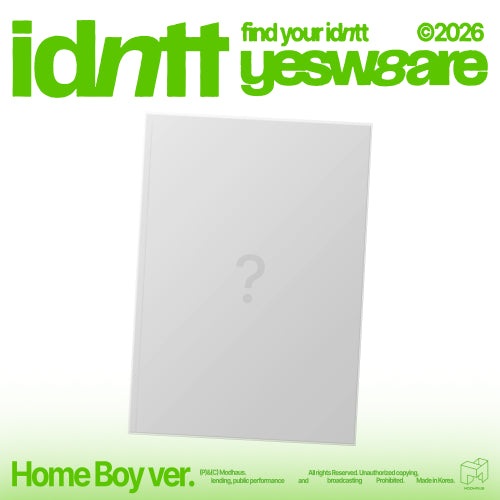 idntt - yesweare / Home Boy Ver.