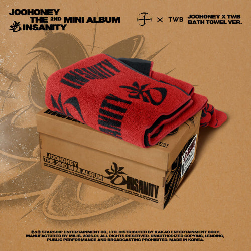 JOOHONEY (MONSTA X) - INSANITY / JOOHONEY X TWB BATH TOWEL VER.