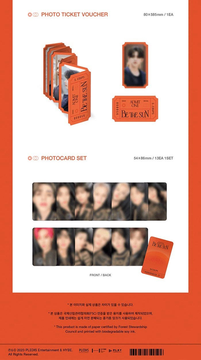 SEVENTEEN - WORLD TOUR : BE THE SUN SEOUL / 3 DVD + Weverse Gift