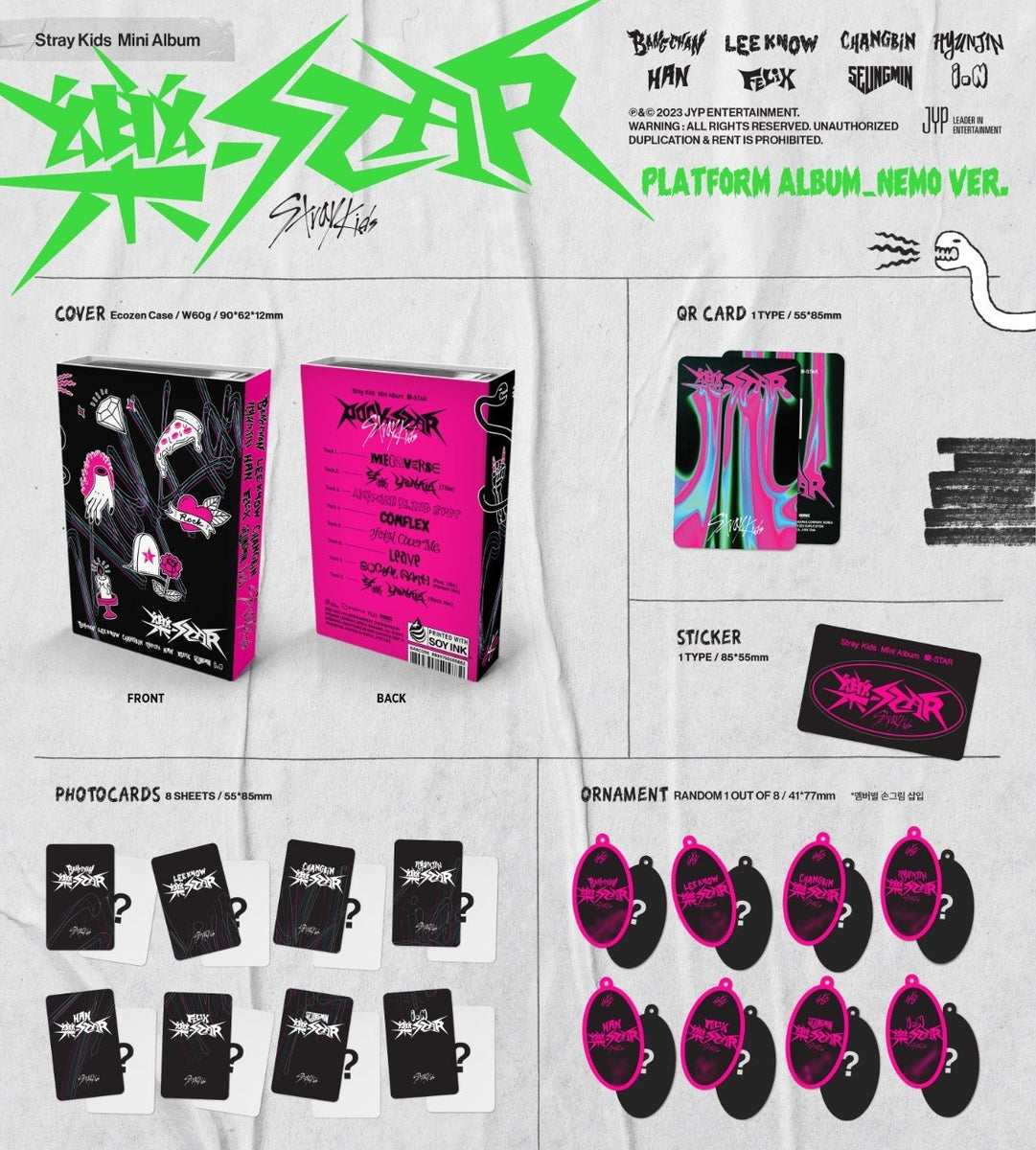 STRAY KIDS ROCK STAR Platform Album Nemo Ver OUT OF PRINT K stray-kids-rock-star-platform-album-nemo-ver-out-of-print-k