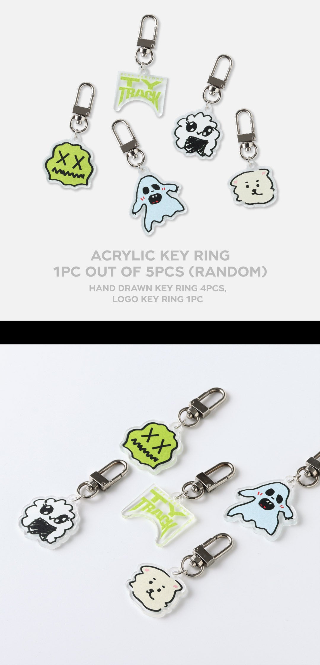TAEYONG (NCT) - TY TRACK Goods - RANDOM ACRYLIC KEY RING - K-Pop Time