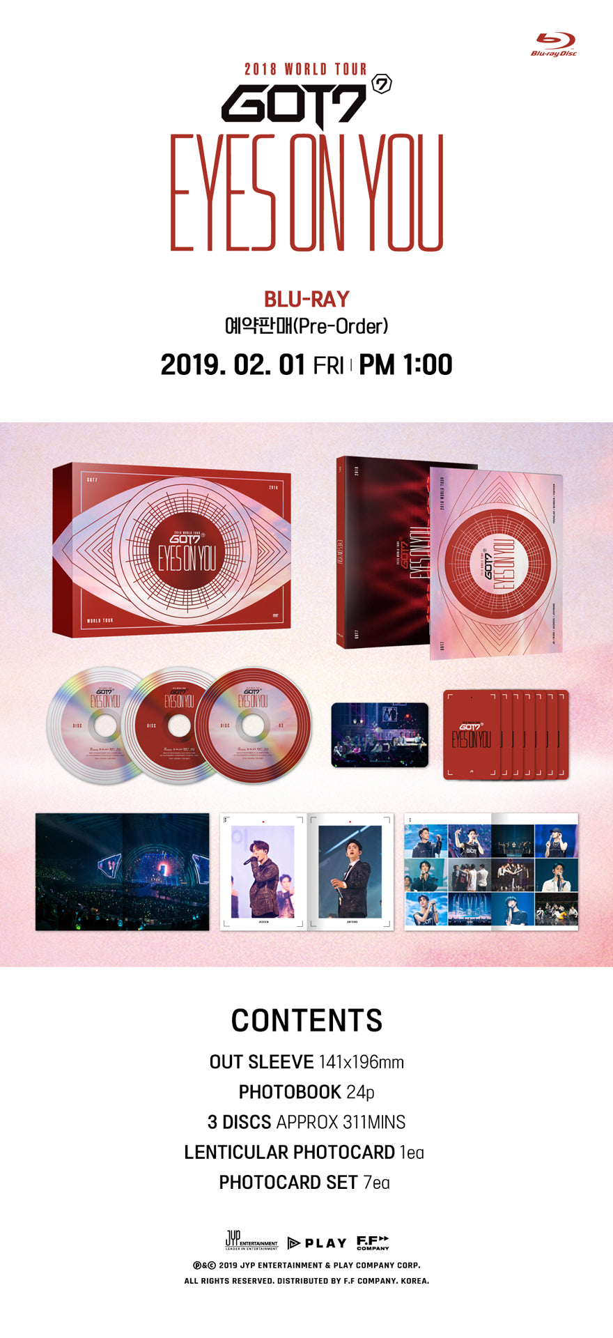 3 Blu-Ray - Got7 2018 World Tour [Eyes On You] Blu-ray (3 Disc) - K-Pop Time