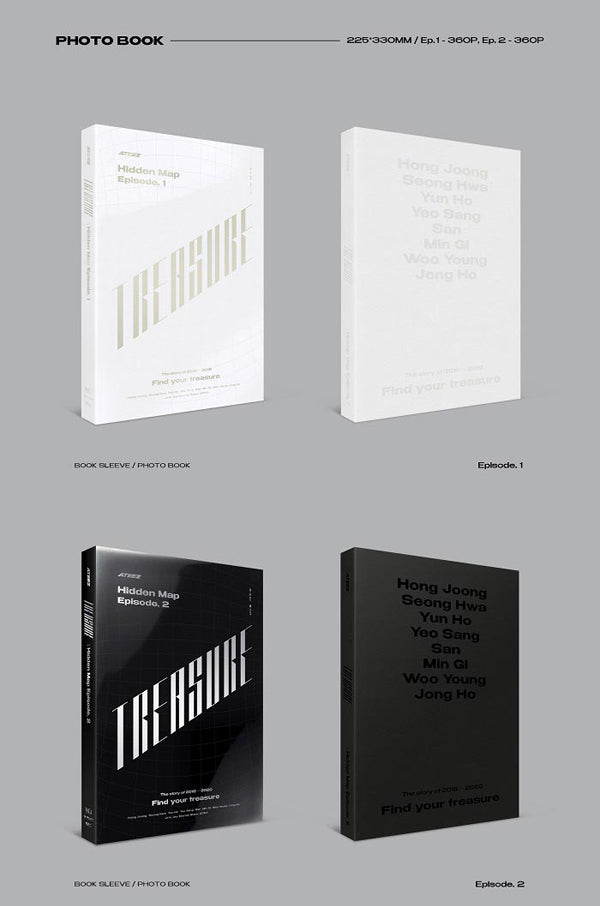 ATEEZフォトブックTREASURE : Hidden Map Package ATEEZ TREASURE