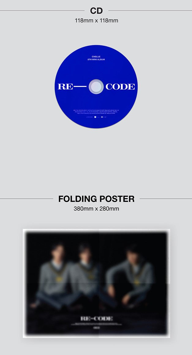 CNBLUE - 8th Mini Album: RE-CODE (Standard Ver) - K-Pop Time