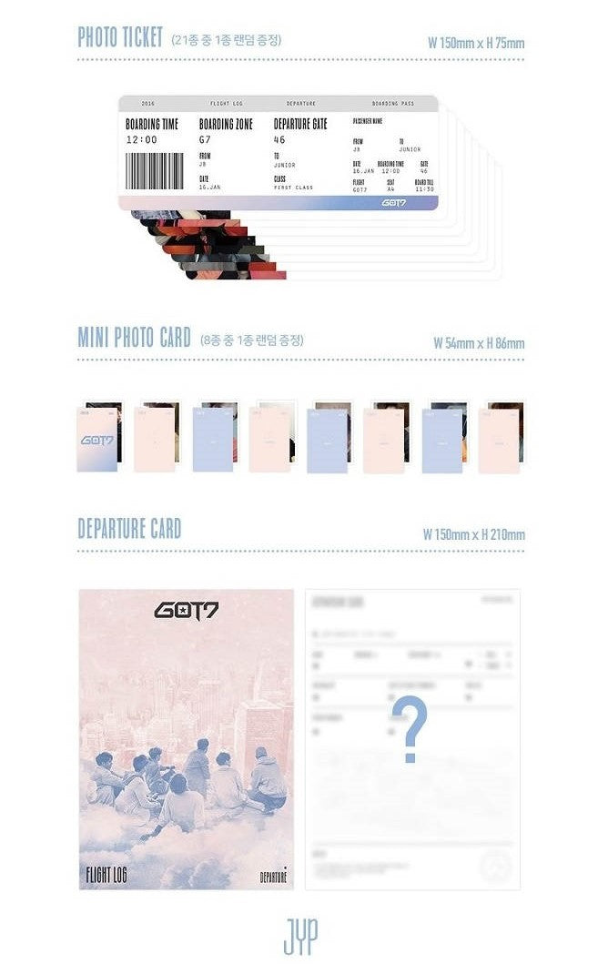 GOT7 - FLIGHT LOG : DEPARTURE (Random of 2 Versions) *LIMITED RE