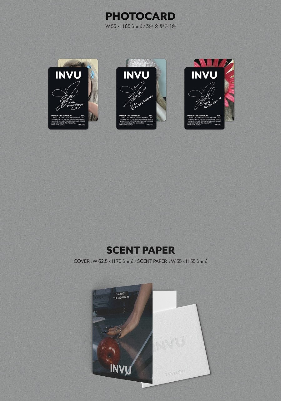 TAEYEON - INVU (ENVY Ver. - Limited Edition) - K-Pop Time