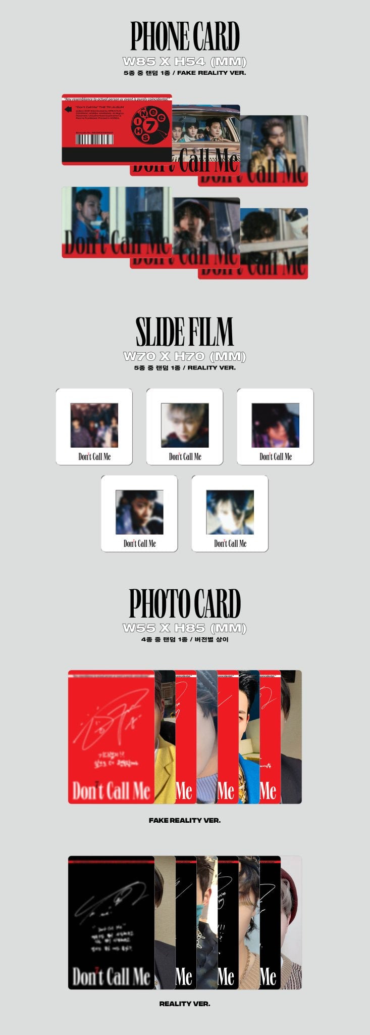 SHINee Don’t CallMe TradingCard Complete SHINEE : DON'T CALL ME ( PHOTO STAND + HOLOGRAM PHOTOCARD ) – KYYO