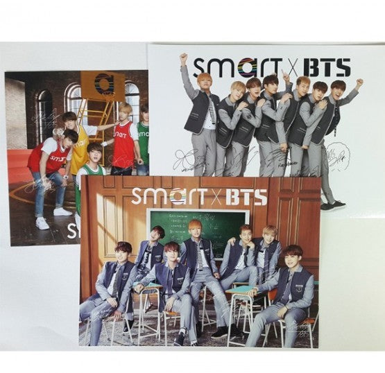 BTS - SMART X BTS SIGN POSTCARDS (SET OF 3)﻿