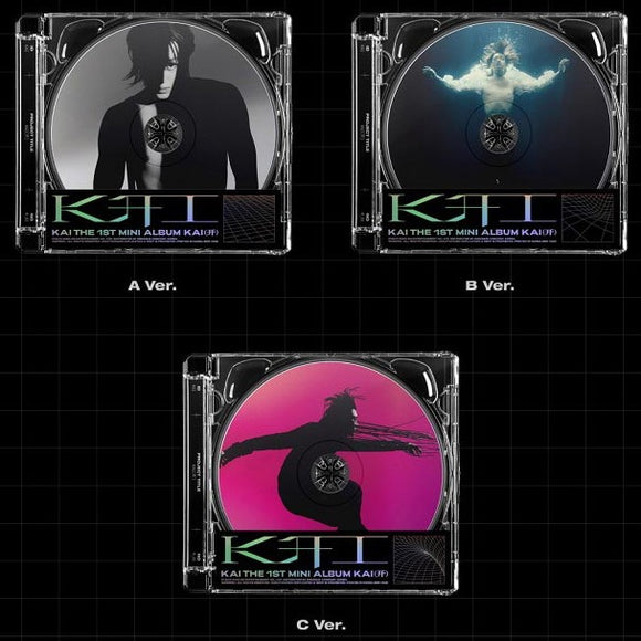 KAI - 1st Mini Album: KAI (开) Jewel Case Version (Random of 3 Versions)