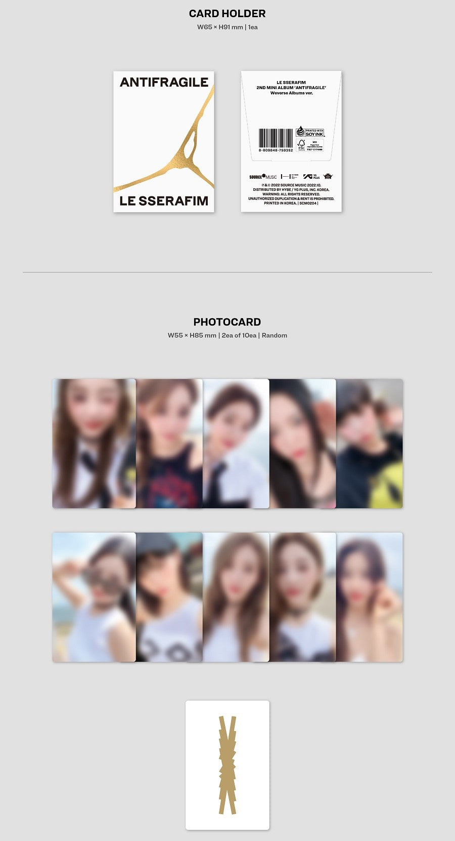 LE SSERAFIM - ANTIFRAGILE (Weverse Albums Ver.) - K-Pop Time