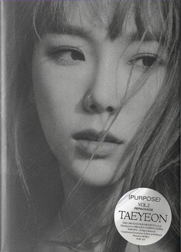 TAEYEON - Purpose [Repackage] (Random of 2 covers)