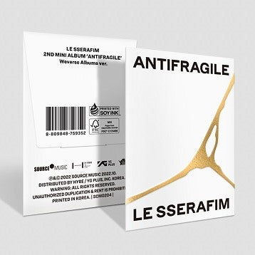 LE SSERAFIM - ANTIFRAGILE  (Weverse Albums Ver.)