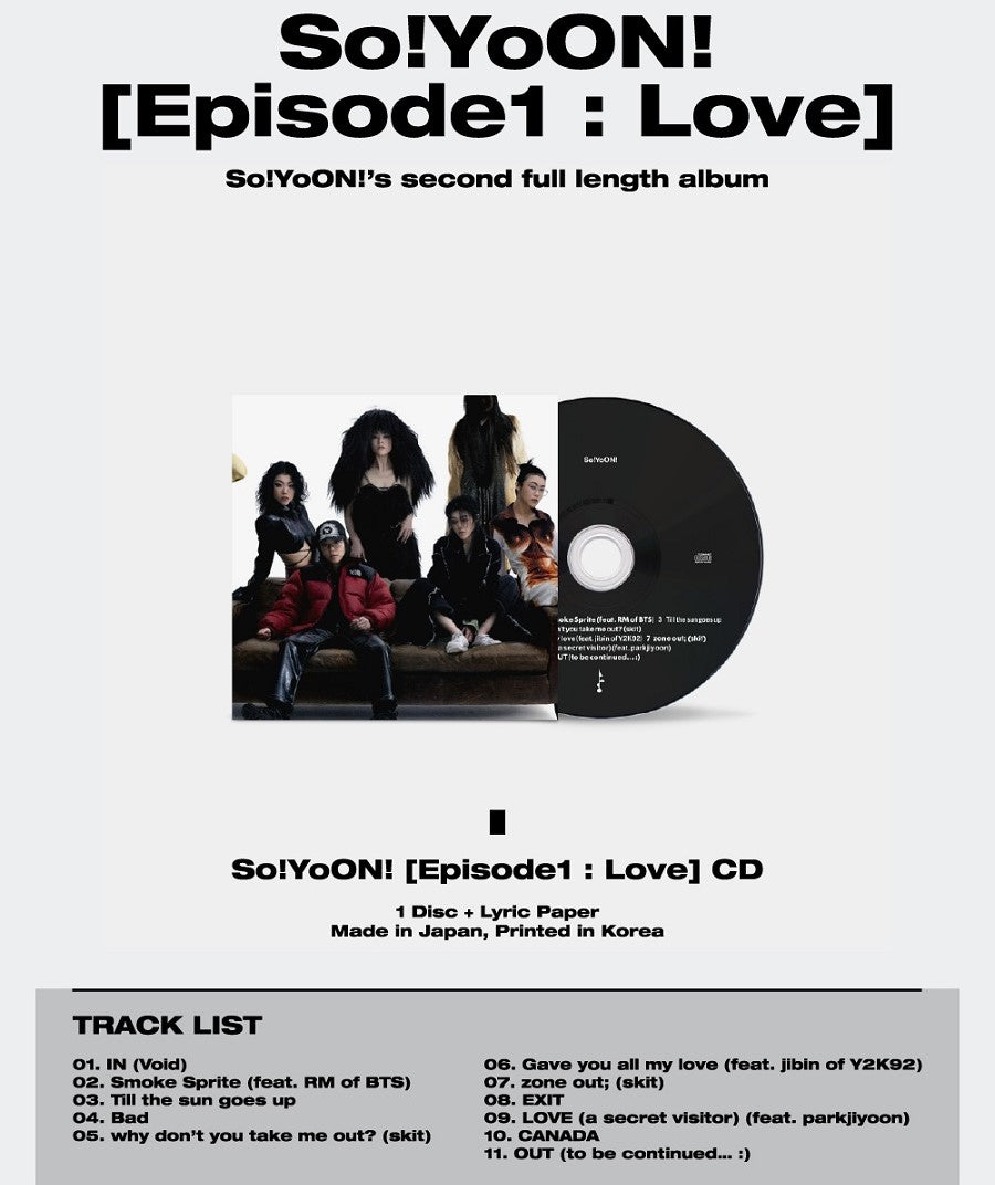 So!YoON! - Episode1 : Love *LIMITED FIRST PRESSING* - K-Pop Time So!YoON! - Episode1 : Love *LIMITED FIRST PRESSING* - K-Pop Time
