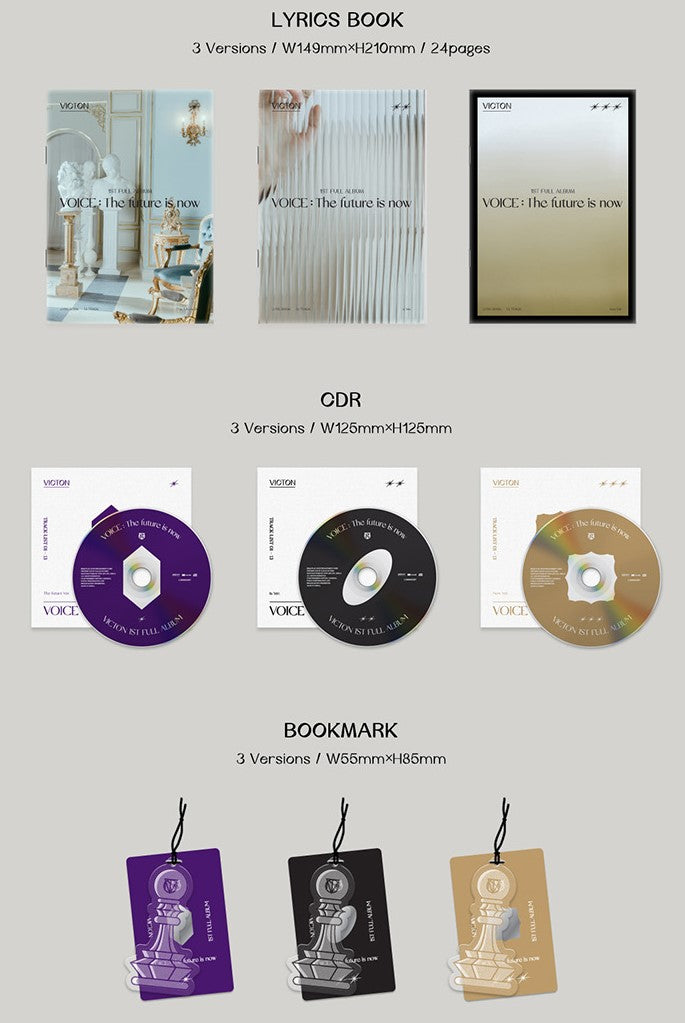 VICTON - 1st Album - VOICE : The future is now (Random of 3